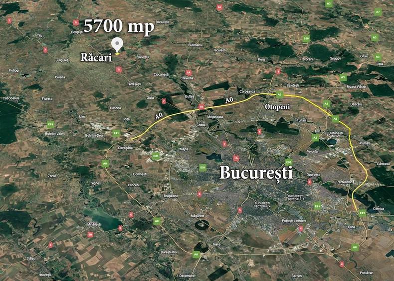 Teren de 5700 mp, în Răcari