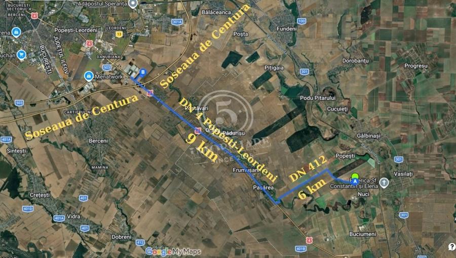 Teren Construcții intravilan de 80000 mp, în Frumușani