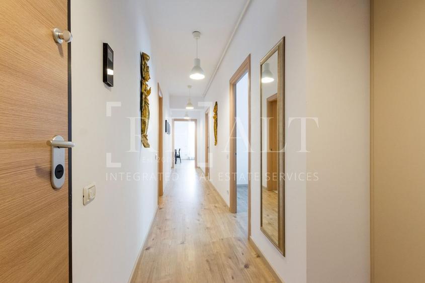 Apartament cu 3 camere decomandat, mobilat în Barbu Văcărescu