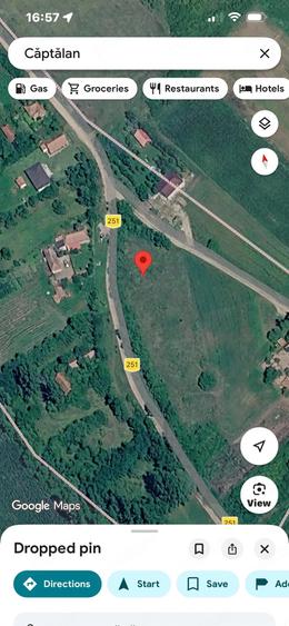 Teren de 1500 mp, în Căptălan