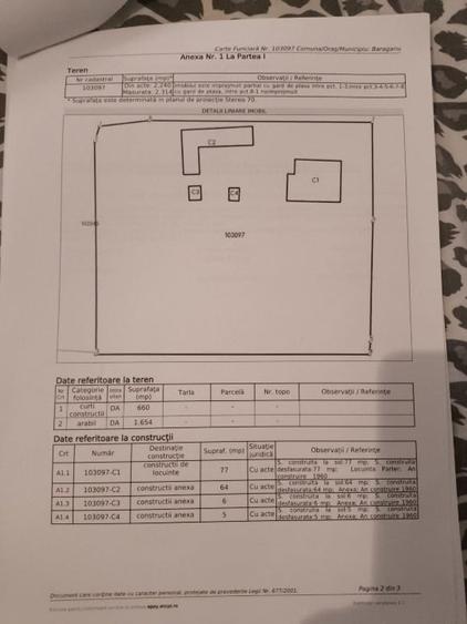 Casă individuală cu 4 camere cu Teren 2314 Mp în Bărăganu