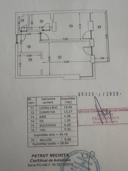 Apartament cu 2 camere decomandat în Unirii
