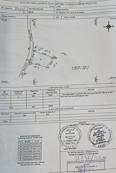 Teren Construcții intravilan de 600 mp, în Lăbușești