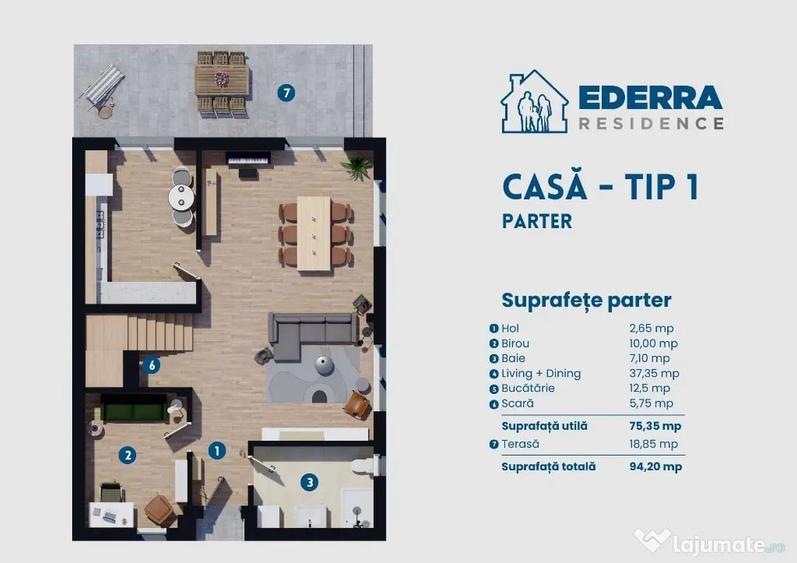 Apartament cu 5 camere în Dobroești