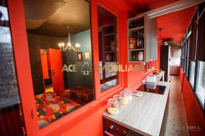 Apartament cu 2 camere semidecomandat, mobilat în 1 Mai