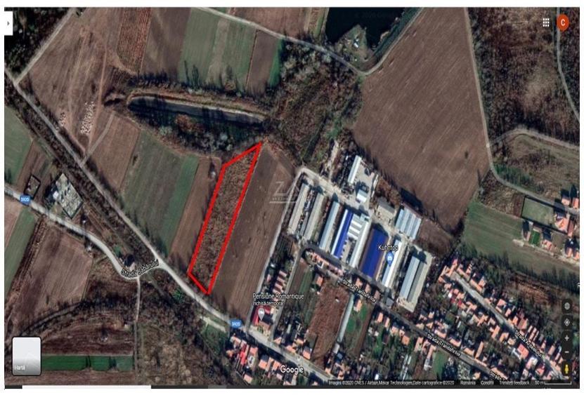 Teren Construcții intravilan de 12938 mp, în Vest