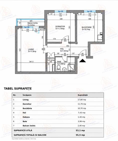 Apartament cu 2 camere decomandat în Pantelimon