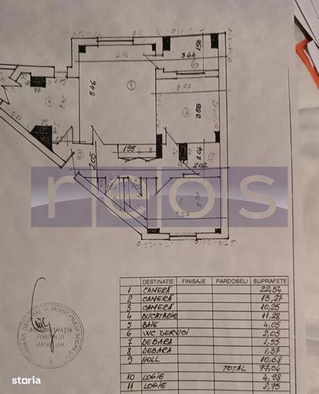 Apartament cu 3 camere decomandat, mobilat în Calea Călărașilor