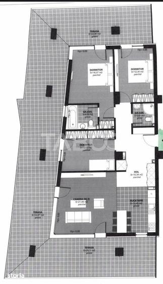 Apartament cu 4 camere semidecomandat în Bună Ziua
