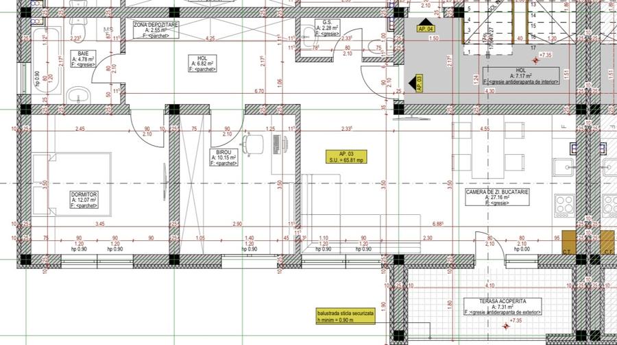 Apartament cu 3 camere decomandat în Urseni
