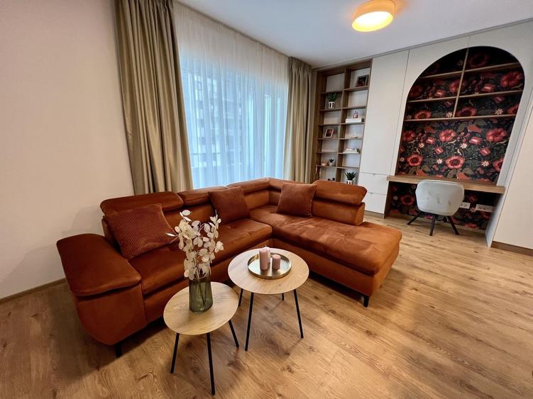 Apartament cu 2 camere decomandat, mobilat în Blumăna