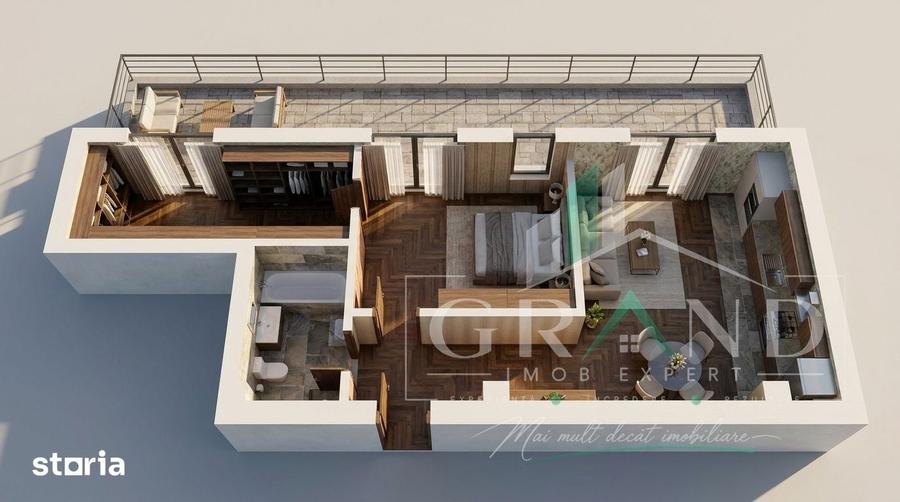 Apartament cu 2 camere în Dâmbul Rotund