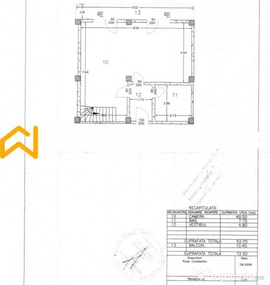 Apartament cu 3 camere, mobilat în Roșu