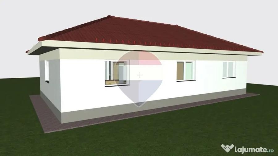 Casă cu 4 camere cu Teren 365 Mp în Hălchiu