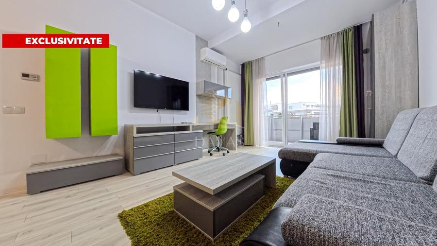 Apartament cu 2 camere semidecomandat, mobilat în Bună Ziua
