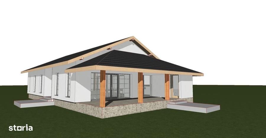 Casă cu 3 camere cu Teren 938 Mp în Sârbi