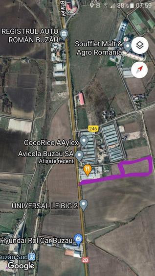 Teren intravilan DN2b langa Avicola Buzau - 3