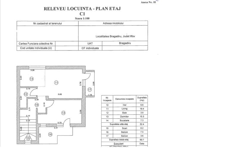 Apartament cu 5 camere decomandat în Bragadiru