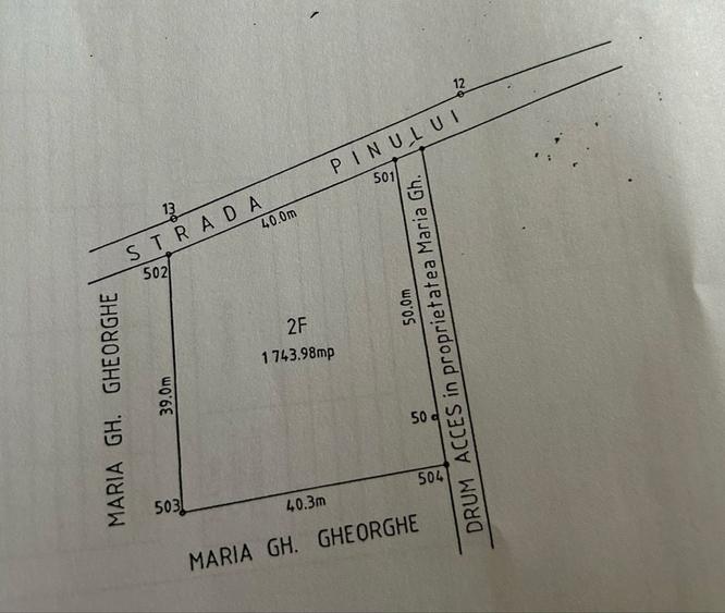Teren de 1744 mp, în Balotești