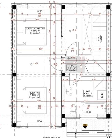 Duplex cu 3 camere cu Canalizare în Moșnița Nouă