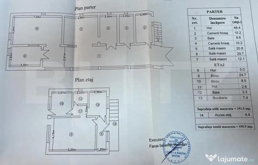 Casă cu 5 camere cu Teren 357 Mp în 14 Mai