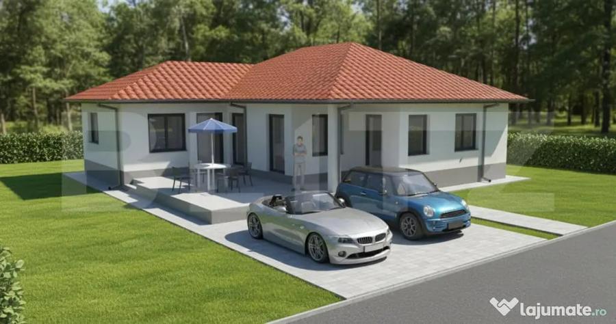 Casă cu 4 camere cu Teren 500 Mp în Tărlungeni