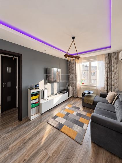 Apartament cu 3 camere semidecomandat, mobilat în Gorjului