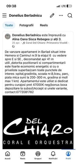 Apartament cu 2 camere decomandat în Central