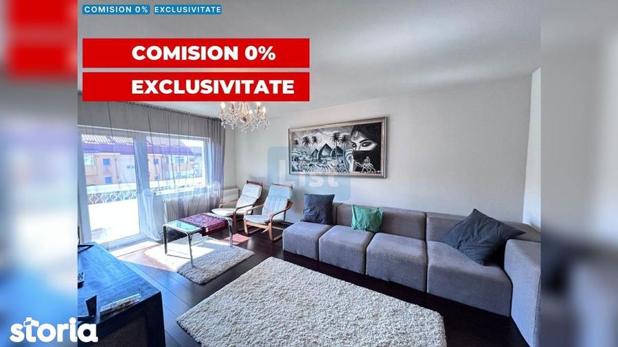 Apartament cu 3 camere, mobilat în Central