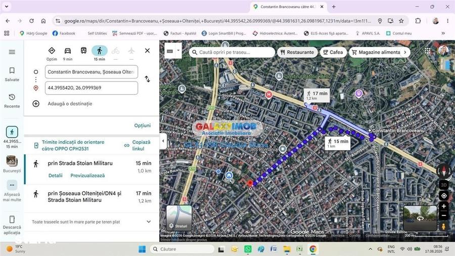 Casă cu 2 camere în Eroii Revoluției