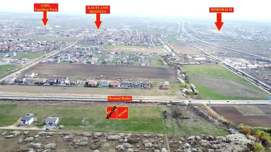 Teren pentru cladire cu 6ap - Acces la Drumul Boilor - Mosnita - 100e/mp+TVA - 4