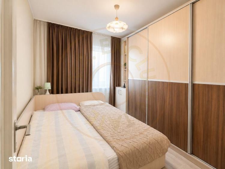 Apartament cu 3 camere semidecomandat, mobilat în Micro 15