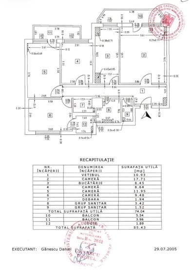 Apartament cu 4 camere decomandat în Pantelimon