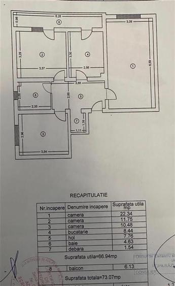 Apartament cu 3 camere decomandat, mobilat în Valea Lupului