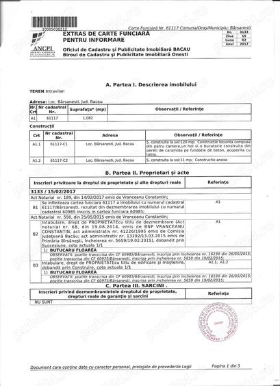 Casă cu Teren 3384 Mp în Bârsănești