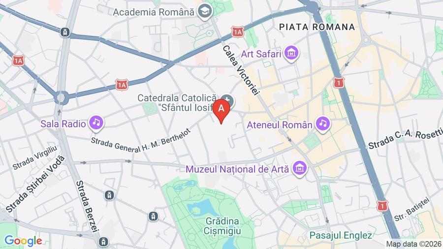 Garsonieră decomandată, mobilată în Cișmigiu