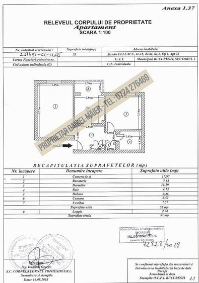 Apartament cu 2 camere decomandat, mobilat în Herăstrău