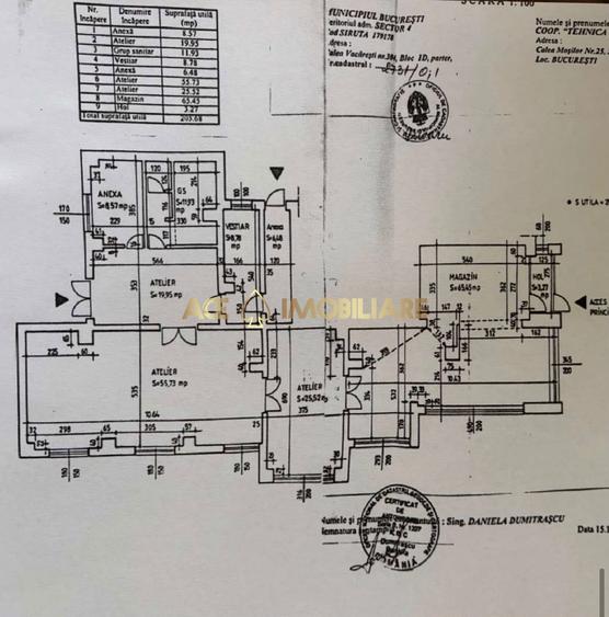 Spațiu comercial, de 205 mp, în Văcăresti