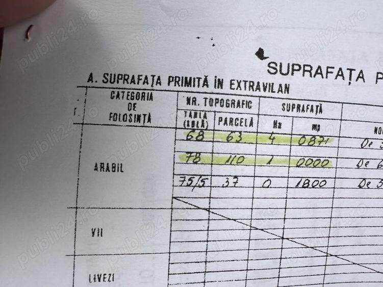 Teren în Alimănești