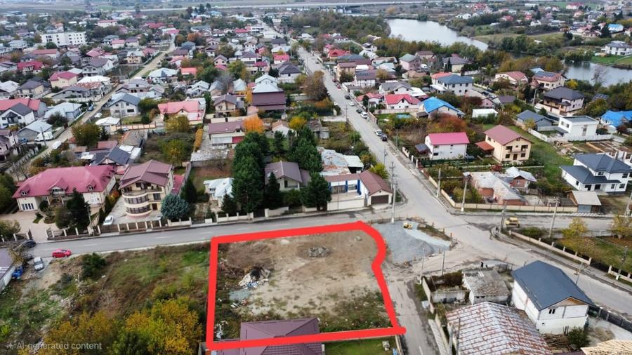 Teren Construcții intravilan de 1269 mp, în Ștefăneștii de Jos