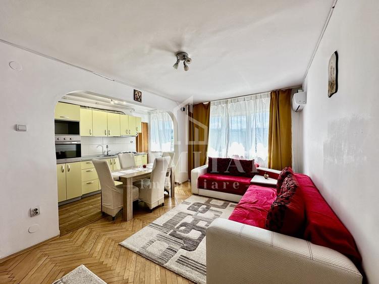 Apartament cu 3 camere semidecomandat, mobilat în Mănăștur