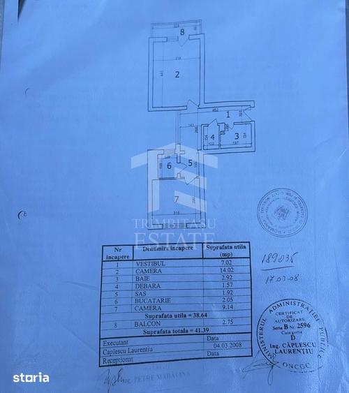Apartament cu 2 camere decomandat în Berceni