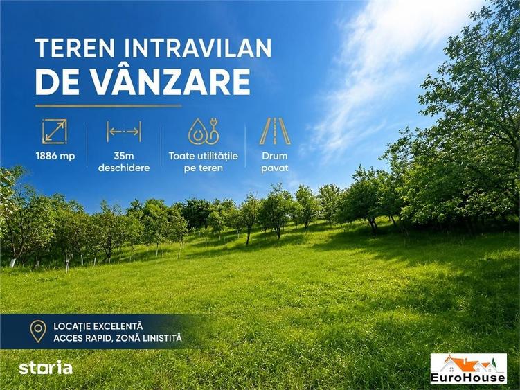 Teren de 1886 mp, în Cetate