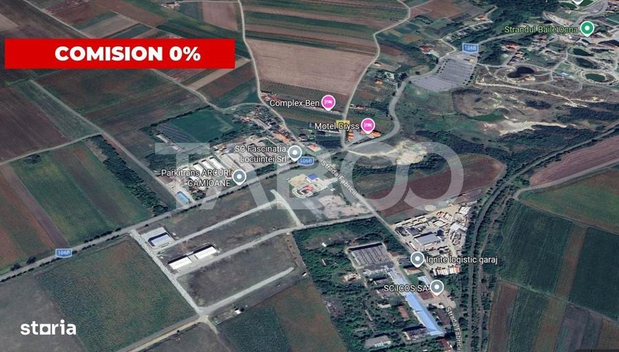 Teren industrial cu PUZ aprobat 1500 mp si front 42 m in Ocna Sibiului - 2