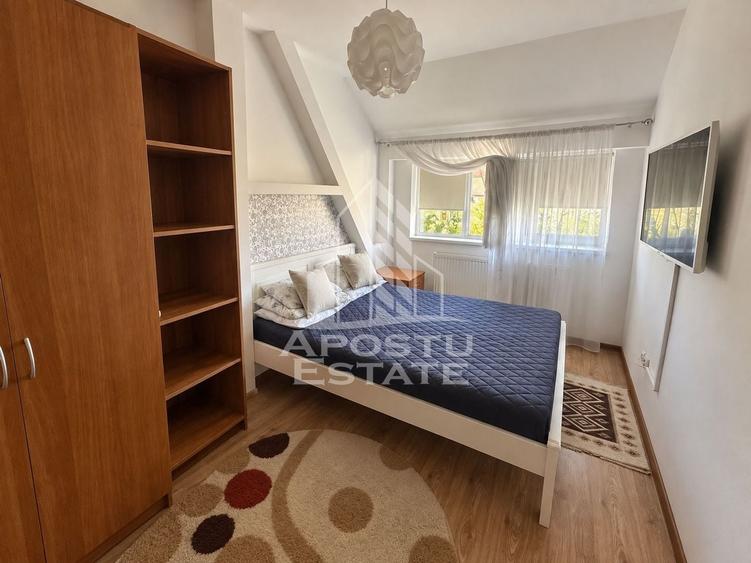 Apartament cu 2 camere semidecomandat, mobilat în Girocului