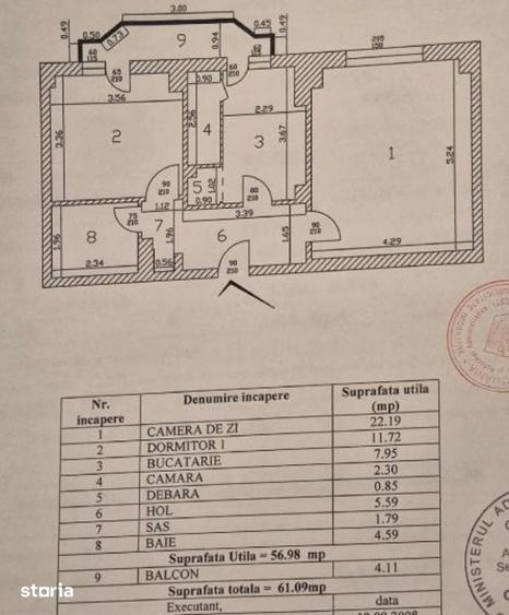 Apartament cu 2 camere decomandat în Iancului