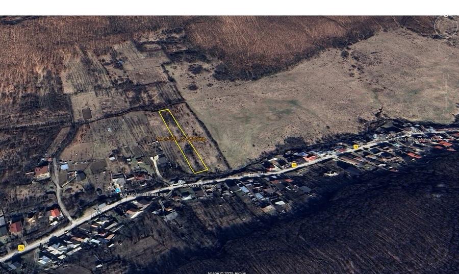 Teren Construcții intravilan de 2501 mp, în Valea Mare-Podgoria