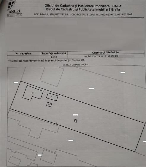 Teren Construcții intravilan de 1353 mp, în Chiscani