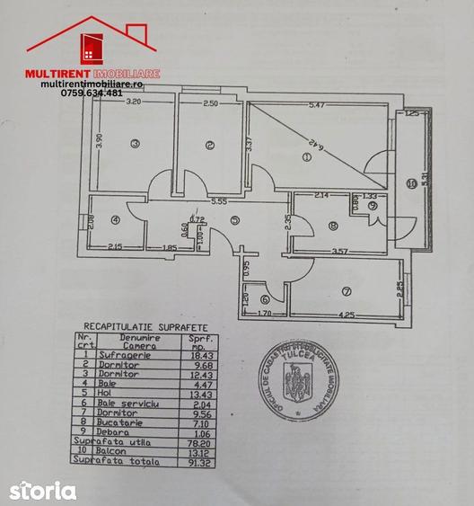 Apartament cu 4 camere în Ultracentral