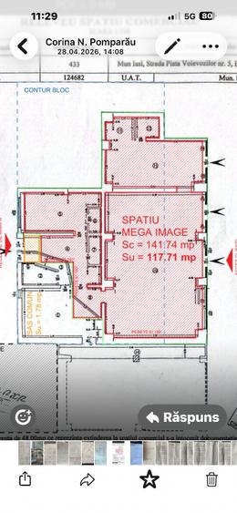 Spațiu comercial, de 80 mp, în Alexandru cel Bun